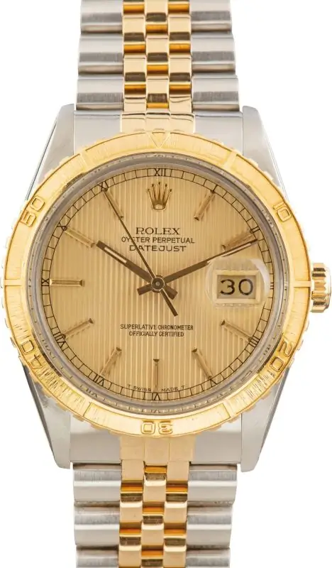 Cheapest Rolex Datejust 16253 Champagne Tapestry 36mm Thunderbird