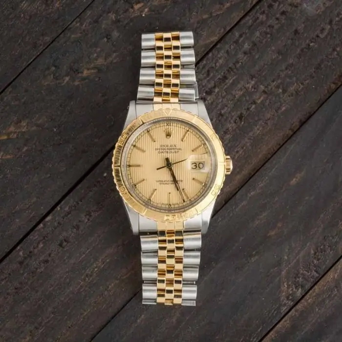 Cheapest Rolex Datejust 16253 Champagne Tapestry 36mm Thunderbird - Image 6