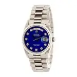 Cheapest Supreme Rolex Day-Date 18239 Lapis Diamond White Gold - Image 3