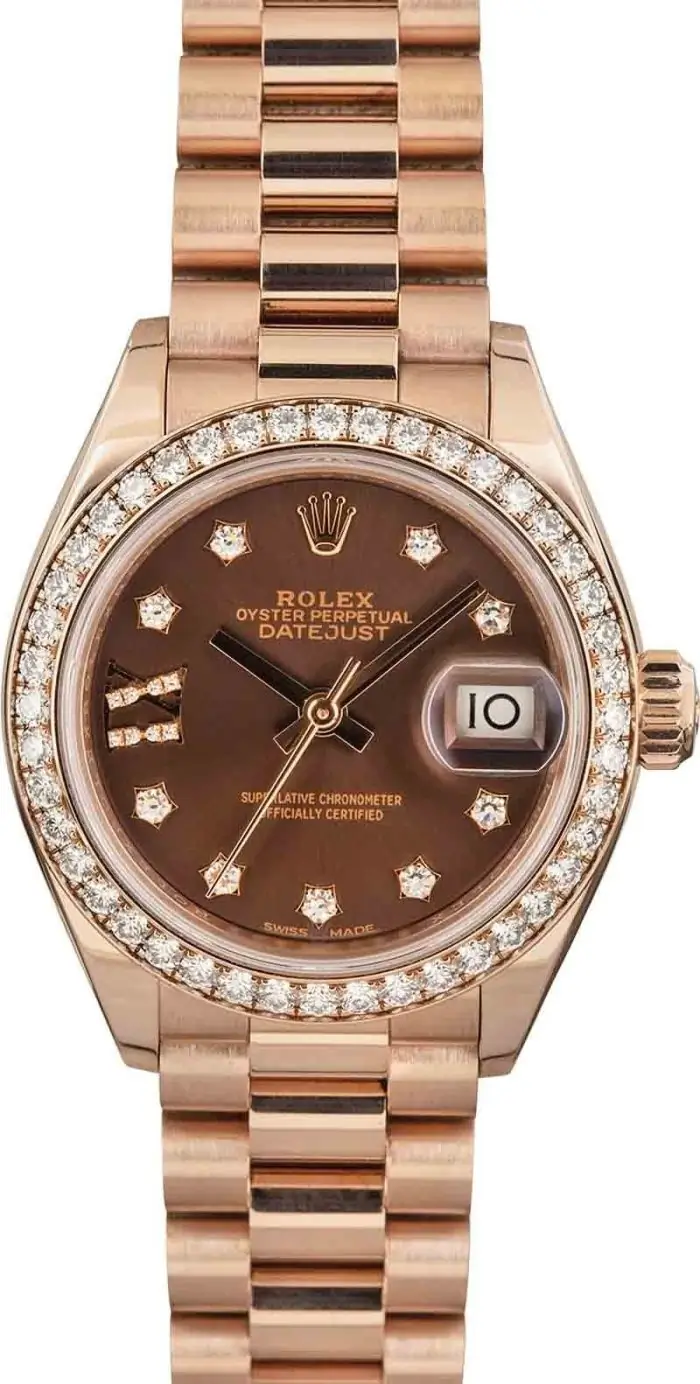 Clean Factory Supreme Rolex Lady Datejust 28mm Everose Gold - Image 2
