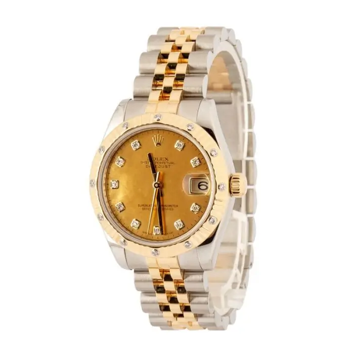 Cheapest Supreme Rolex Datejust 31 Champagne MOP Diamond Watch - Image 3