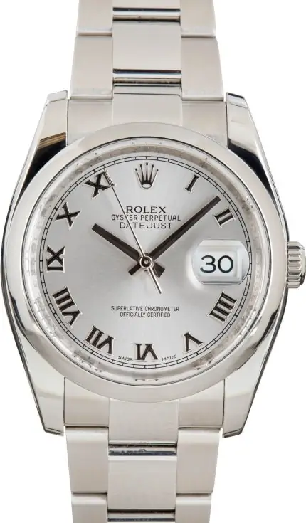 Cheapest Rolex Datejust 36 Steel Roman Dial 116200 Supreme