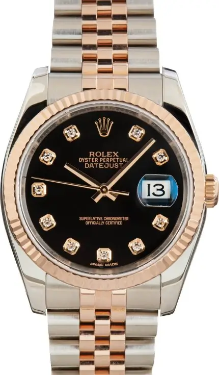 Clean Factory Supreme Rolex Datejust 36 116231 Black Diamond