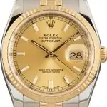 Cheapest Rolex Datejust 36 116233 Champagne Index Super Clone