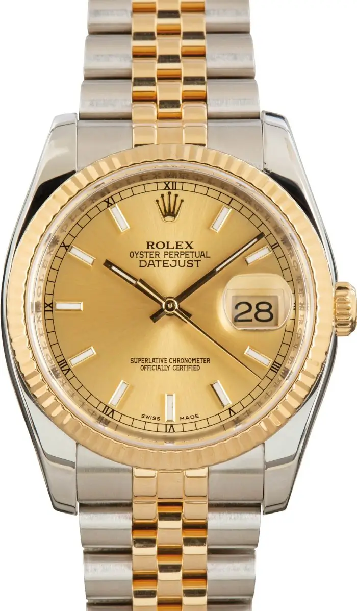 Cheapest Rolex Datejust 36 116233 Champagne Index Super Clone - Image 2