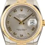 Supreme Rolex Datejust 36 116233 Slate Roman Clean Factory