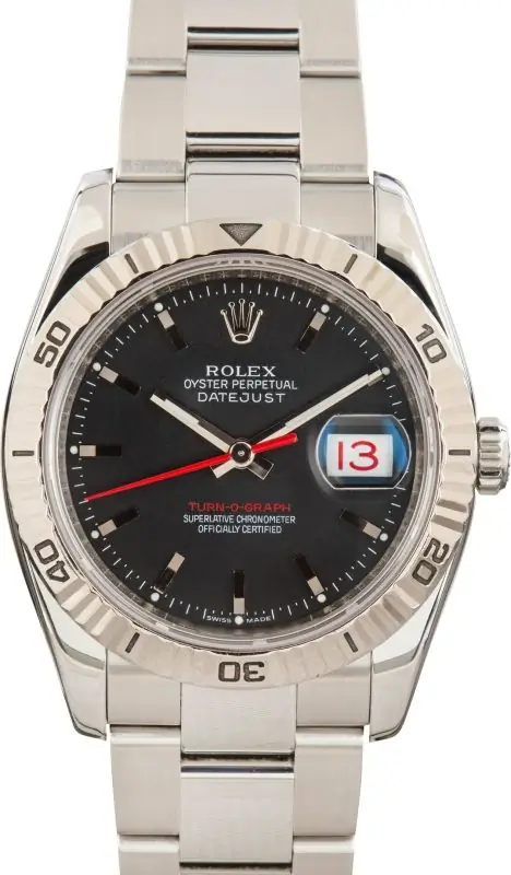 Cheapest Rolex Datejust 36mm Thunderbird Black Dial Ref 116264