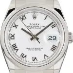 Cheapest Rolex Datejust 36 126200 White Roman Dial