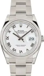 Cheapest Rolex Datejust 36 126200 White Roman Dial