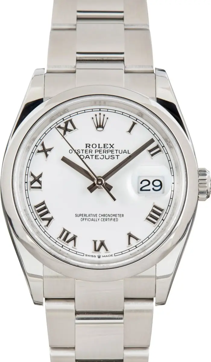 Cheapest Rolex Datejust 36 126200 White Roman Dial - Image 2