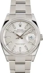 Clean Factory Supreme Rolex Datejust 126200 Silver Dial 36mm