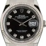 Clean Factory Supreme Rolex Datejust 126234 Black Diamond Dial