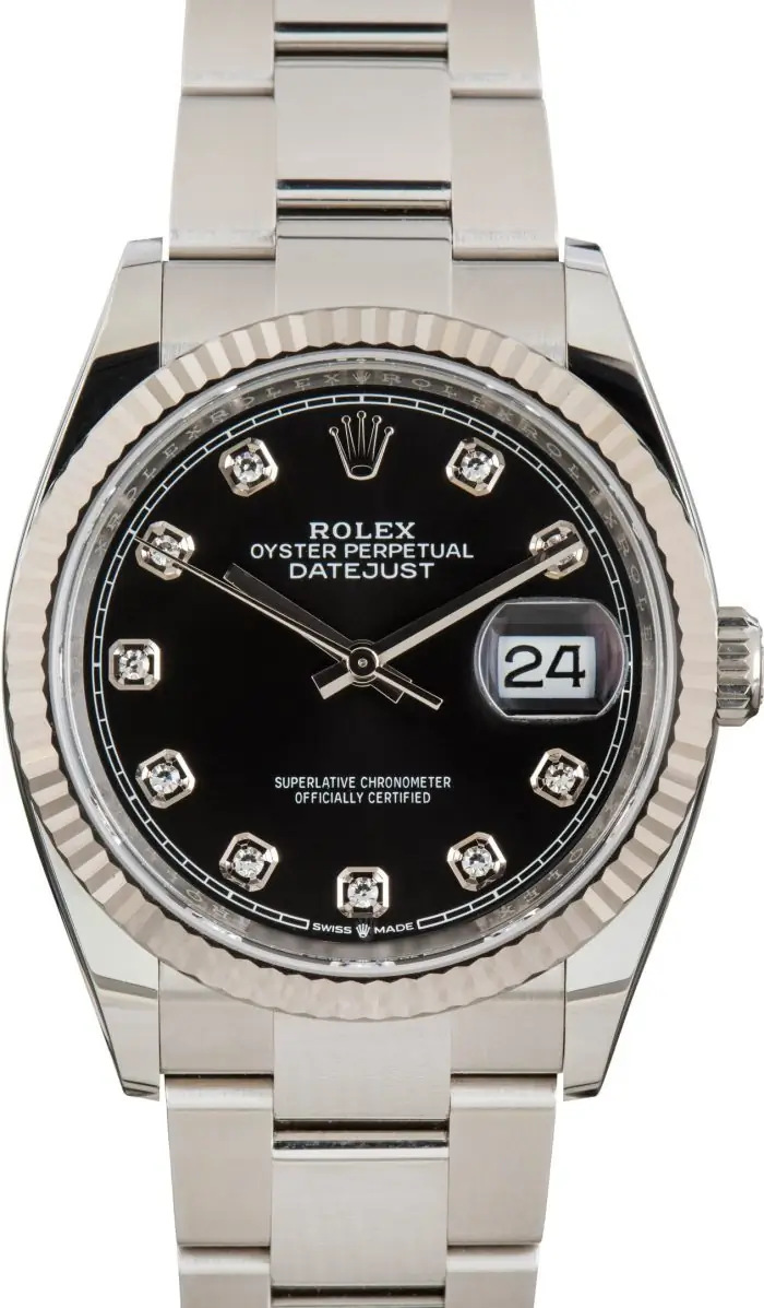 Clean Factory Supreme Rolex Datejust 126234 Black Diamond Dial - Image 2