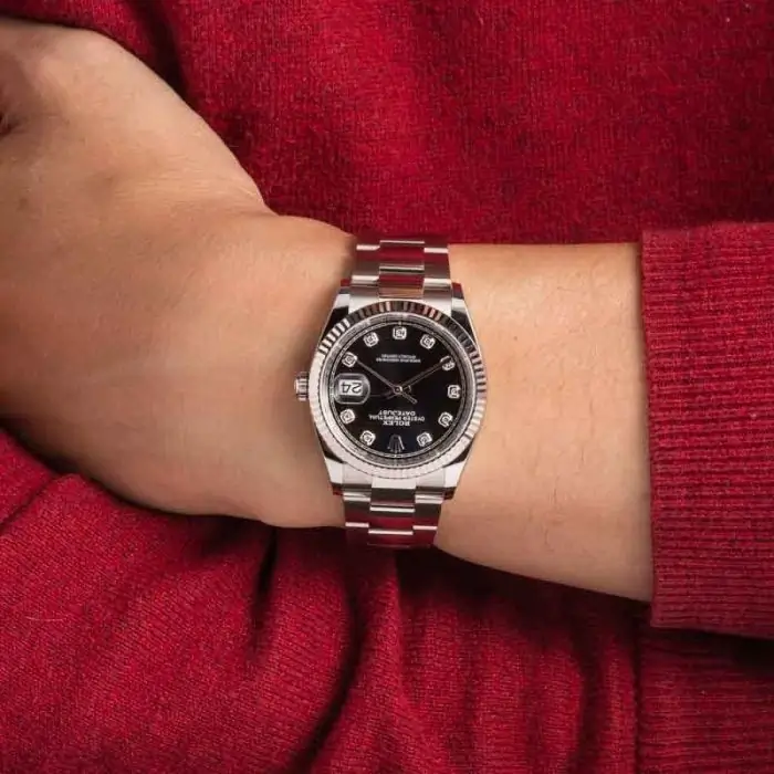 Clean Factory Supreme Rolex Datejust 126234 Black Diamond Dial - Image 5