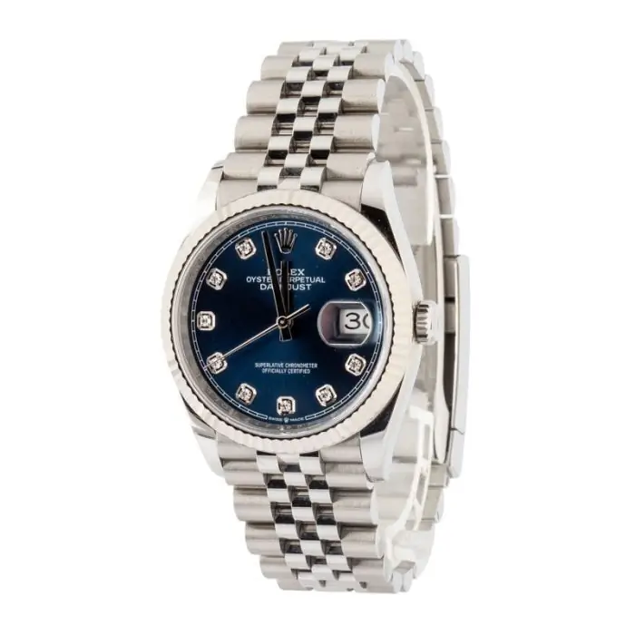 Cheapest Rolex Datejust 36 Blue Diamond Dial Stainless Steel - Image 3