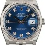 Cheapest Rolex Datejust 36 Blue Diamond Dial Stainless Steel