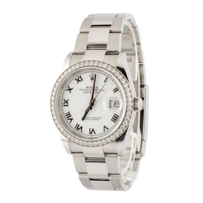 Clean Factory Supreme Rolex Datejust 126284 White Roman Dial - Image 3