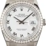 Clean Factory Supreme Rolex Datejust 126284 White Roman Dial