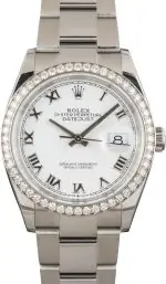 Clean Factory Supreme Rolex Datejust 126284 White Roman Dial