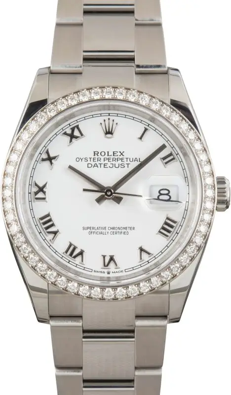 Clean Factory Supreme Rolex Datejust 126284 White Roman Dial