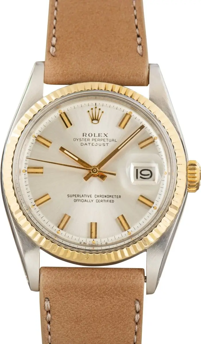 Vintage Rolex Datejust 1601 Two-Tone 36mm Silver Dial - Image 2