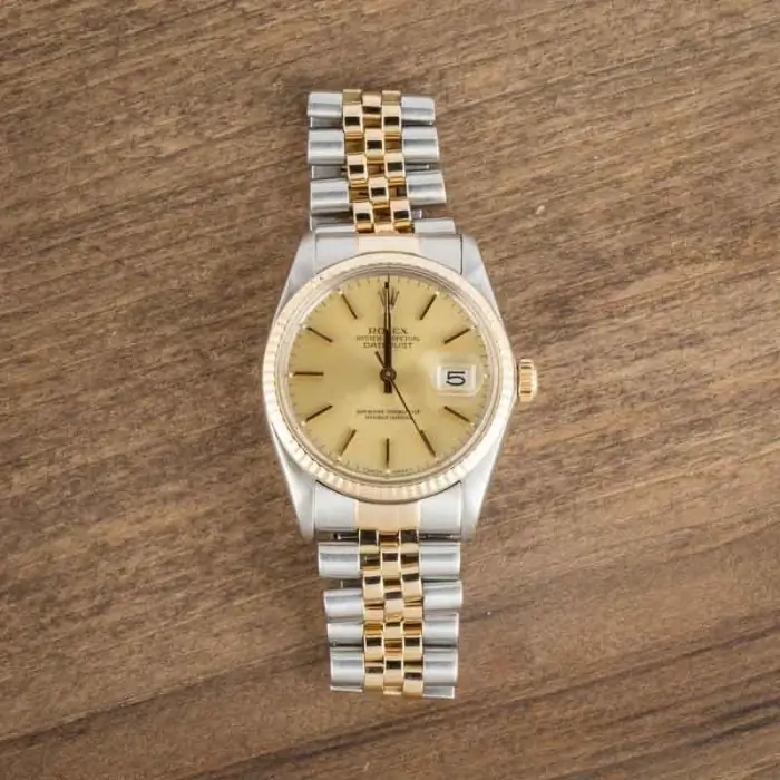 Cheapest Preowned Rolex Datejust 36 16013 Champagne Dial - Image 5