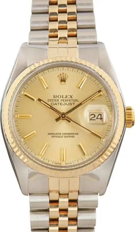 Clean Factory Supreme Rolex Datejust 36 16013 Two-Tone Clone