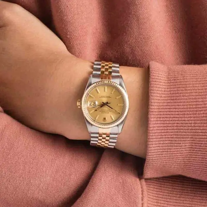 Cheapest Rolex Datejust 36 16013 Champagne Dial Vintage - Image 5