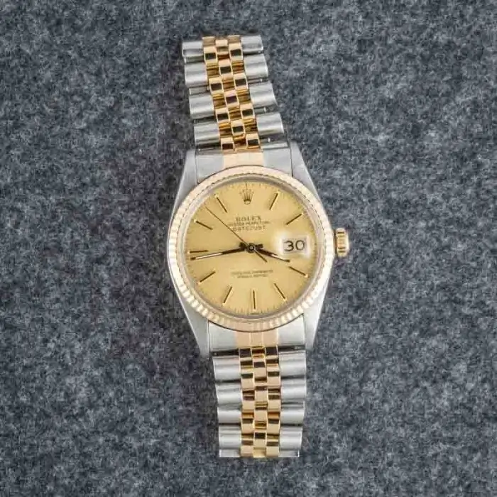 Cheapest Rolex Datejust 36 16013 Champagne Index Dial Watch - Image 5