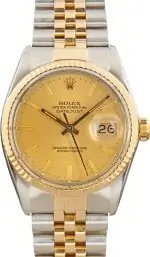 Cheapest Rolex Datejust 36 16013 Champagne Dial Vintage