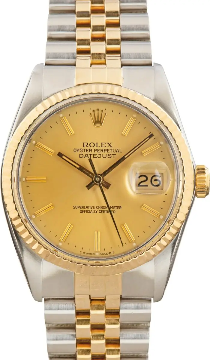 Cheapest Rolex Datejust 36 16013 Champagne Dial Vintage - Image 2
