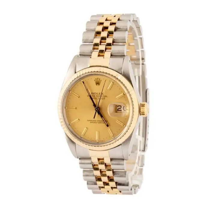 Cheapest Rolex Datejust 36 16013 Champagne Dial Vintage - Image 3