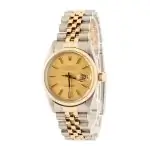 Cheapest Rolex Datejust 36 16013 Champagne Index Dial Watch - Image 3
