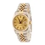 Cheapest Preowned Rolex Datejust 36 16013 Champagne Dial - Image 3