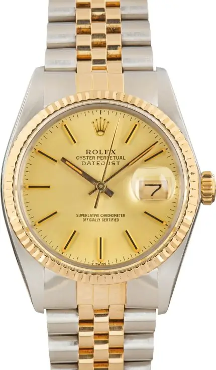 Cheapest Rolex Datejust 16013 Champagne 36mm Two-Tone
