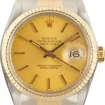 Cheapest Rolex Datejust 36 Champagne Dial Steel Gold 16013