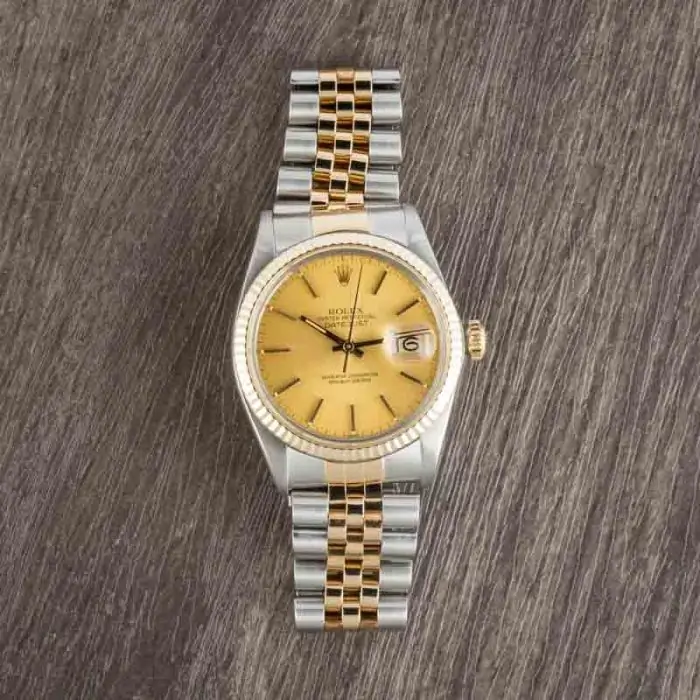 Cheapest Rolex Datejust 36 Champagne Dial Steel Gold 16013 - Image 6