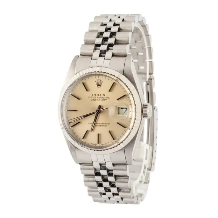 Cheapest Rolex Datejust 16014 Silver Dial 36mm Vintage Watch - Image 3