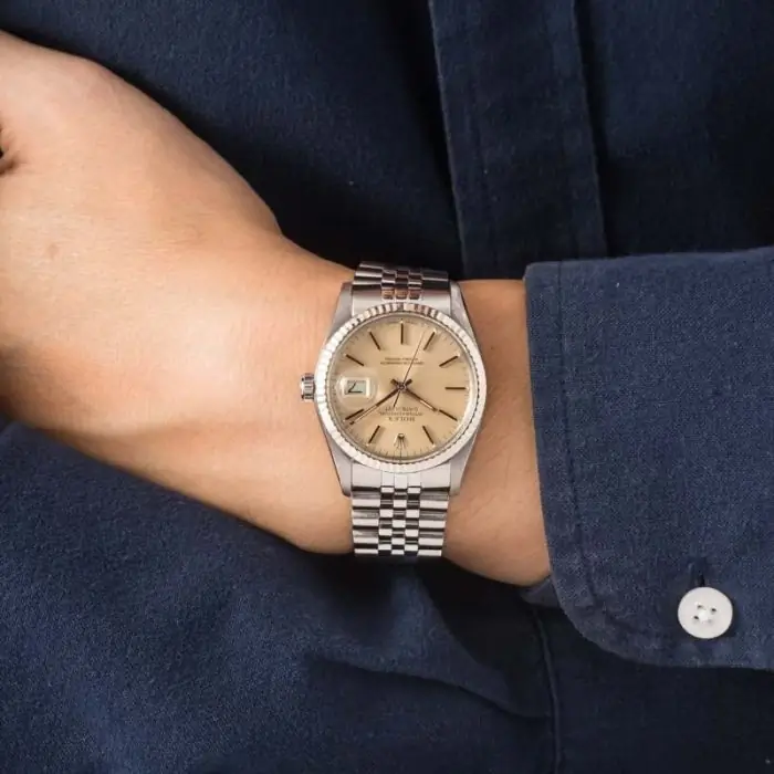 Cheapest Rolex Datejust 16014 Silver Dial 36mm Vintage Watch - Image 5