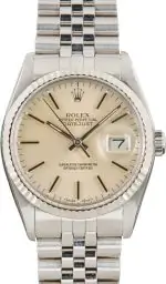 Cheapest Rolex Datejust 16014 Silver Dial 36mm Vintage Watch