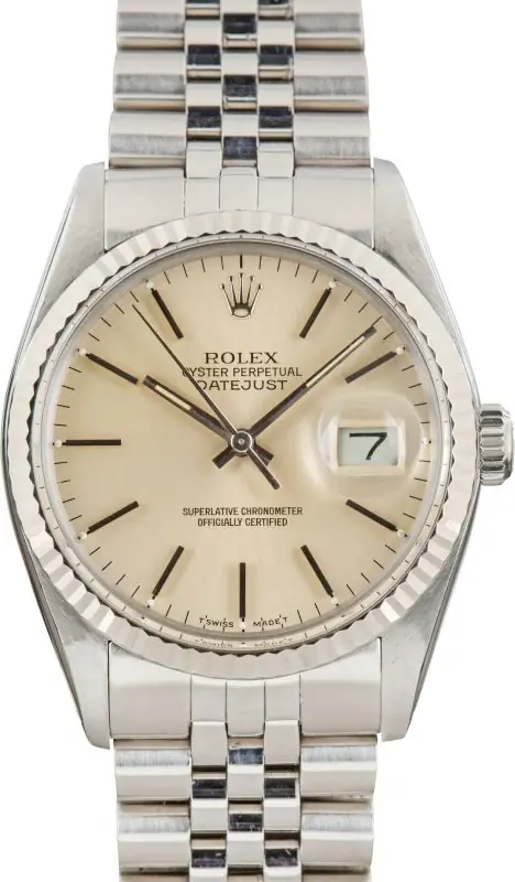 Cheapest Rolex Datejust 16014 Silver Dial 36mm Vintage Watch