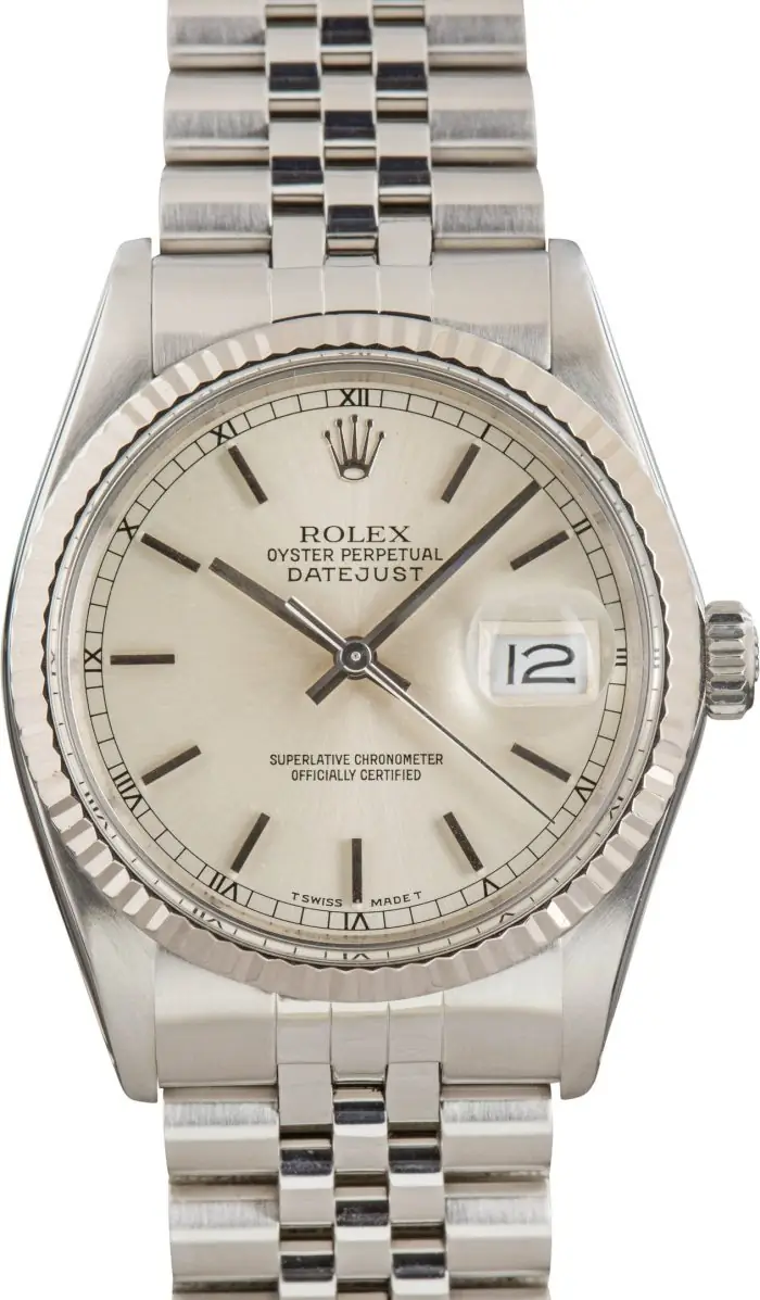 Cheapest Rolex Datejust 16014 Silver Index 36mm 1984 - Image 2