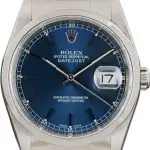 Cheapest Rolex Datejust 36 16200 Blue Index Dial Super Clone