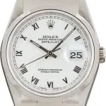 Cheapest Rolex Datejust 36 Steel 16200 White Roman Dial