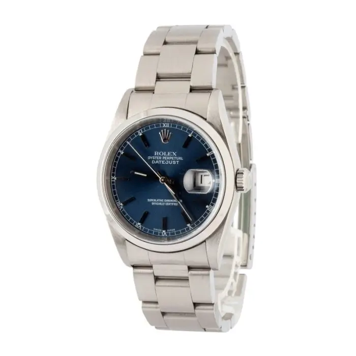 Cheapest Rolex Datejust 36 16200 Blue Index Dial Super Clone - Image 3