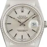 Clean Factory Supreme Rolex Datejust 16220 Silver Dial Clone
