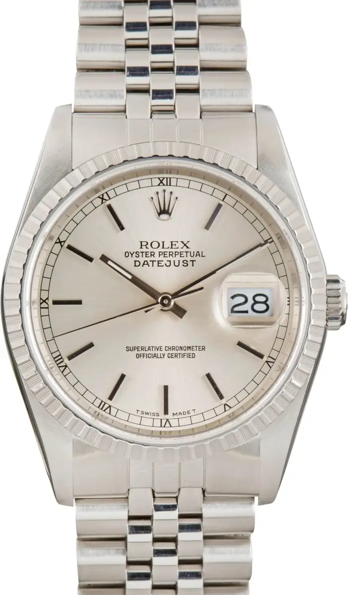 Clean Factory Supreme Rolex Datejust 36 16220 Silver Dial - Image 2