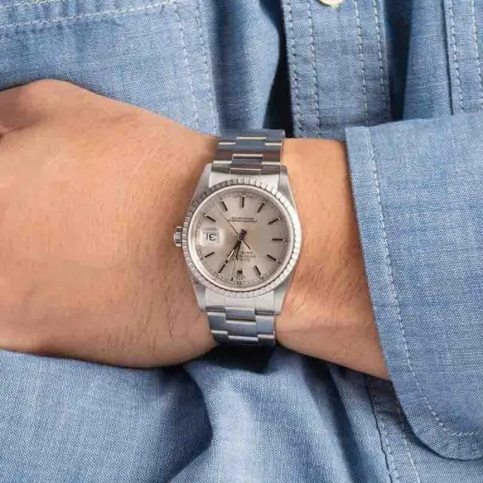 Clean Factory Supreme Rolex Datejust 16220 Silver Dial Clone - Image 5