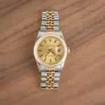 Cheapest Rolex Datejust 16233 Champagne Dial 36mm Steel Gold - Image 6