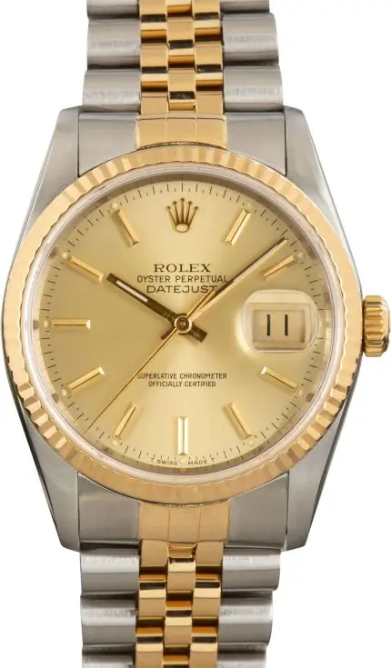 Cheapest Rolex Datejust 36 16233 Two-Tone Champagne Dial